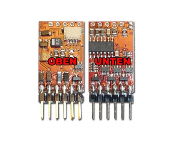 Dietz, DSE F8, Funktionsdecoder, DCC, 8 Ausgänge, 1A, SUSI, ab Spur N
